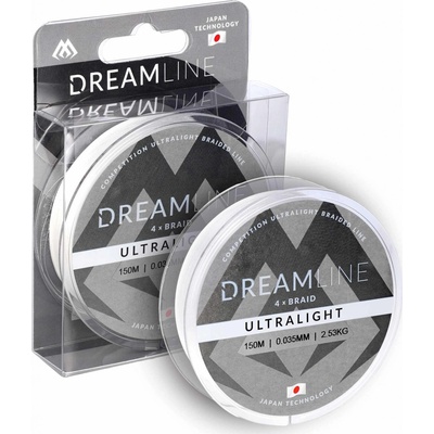 Mikado šnúra DREAMLINE ULTRALIGHT WHITE 150m 0,058mm 4,43kg