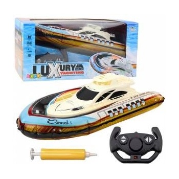 LeanToys Luxury Yacht Boat Inflatable Remote Controlled RC LED Lights
