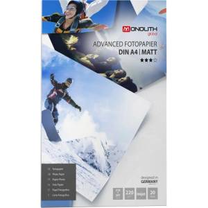 MONOLITH Фото хартия Monolith мат A4/220гр 20л