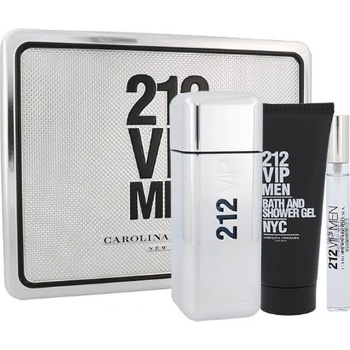 Carolina Herrera 212 VIP Man EDT 100 ml + 100 ml sprchový gél + 10 ml EDT darčeková sada