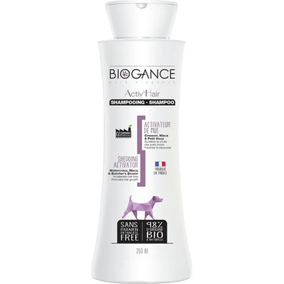 BIOGANCE Active Hair Shampoo aктивиращ шампоан за куче по време на линеене на козината 250ml