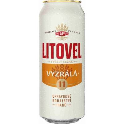 Litovel 11 VYZRÁLÁ světlý ležák 4,6% 0,5 l (plech)