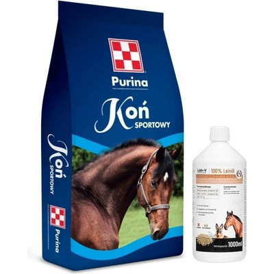 Purina Sportovní kůň LAB V Lněný olej Leinöl pro koně 1 l