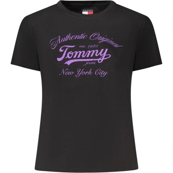 Tommy Hilfiger Дамска тениска с къс ръкав tommy hilfiger, Размер m, Цвят Черен (dw0dw21404_nebds)