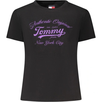 Tommy Hilfiger Дамска тениска с къс ръкав tommy hilfiger, Размер m, Цвят Черен (dw0dw21404_nebds)
