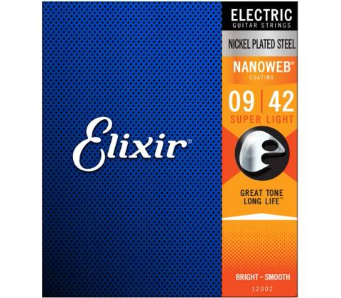 Elixir 009-042 Nanoweb Super Light 12002
