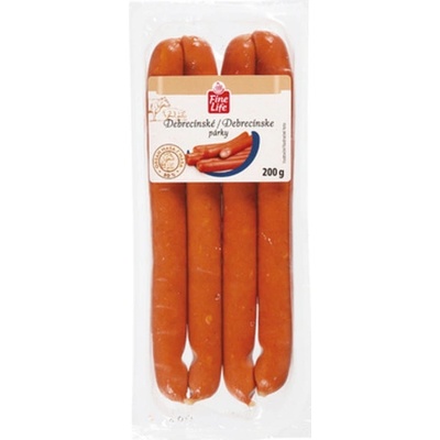 Fine Life Debrecínské párky 80% masa 200 g