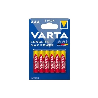 VARTA Батерии алкални Longlife Max Power AAA 6 броя