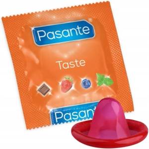 Pasante 144 бр. Ароматни презервативи Pasante Strawberry - sexo
