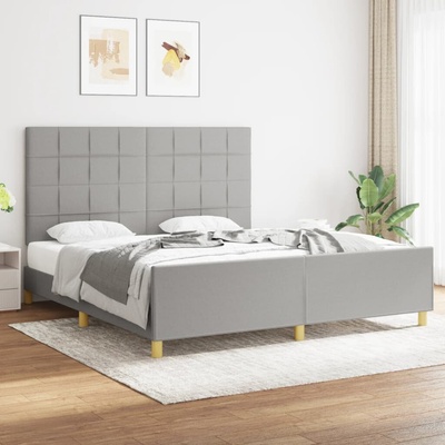 vidaXL 11461.3125073 Rám postele bez matrace světle šedý textil