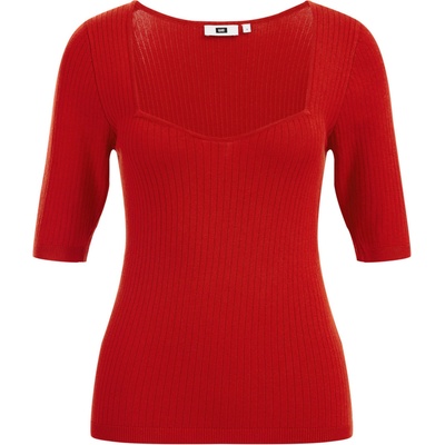 WE Fashion Тениска червено, размер L