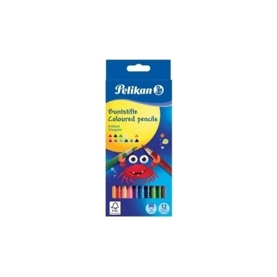 Pelikan trojhranné tenké farbičky 12 ks 00700115