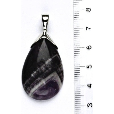 Čištín Přírodní ametyst, přívěšek ze stříbra 4615