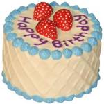 Kerbl Latex Birthday Cake - Играчка Торта, със звук, 10 см, Германия - 86281