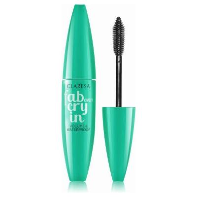 Claresa Fab Even Cryin Waterproof Deep Black vodeodolná maskara 12 ml