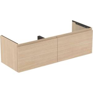 Ideal Standard Finesse - Шкафче за умивалник, 120x44x37 см, 2 чекмеджета, бял дъб E3389US (E3389US)