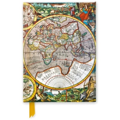 Flame Tree Publishing Pieter van den Keere: Antique Map of the World (Foiled Journal) | Flame Tree Publishing