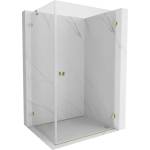Mexen Lunar-B, дясна отваряща се душ кабина 95 x 90 см, прозрачна, златна - 832-095-090-50-00-P (832-095-090-50-00-P)