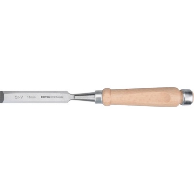 Extol Premium 8812318 dláto s kvalitní bukovou rukojetí, 18mm, délka 280mm