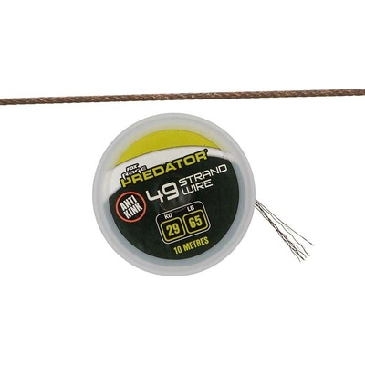 Fox Ocelové Lanko Rage Predator 49 Strand Coated Steel Wire 10m 40lb 18kg