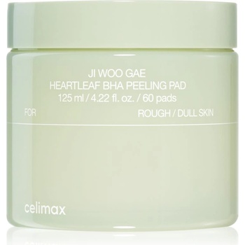 Celimax Ji Woo Gae Heartleaf BHA Peeling Pad ексфолиращи възглавнички с успокояващ ефект 60 бр