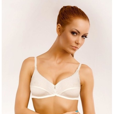 Unikat CORA nevystužená podprsenka krémová