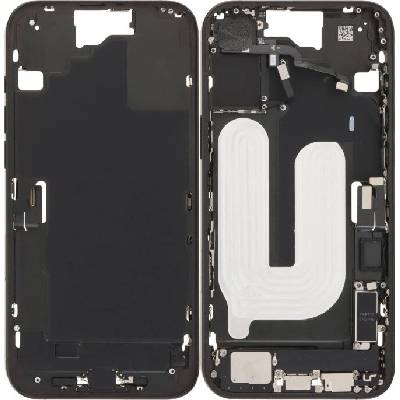 Apple iPhone 16 Plus - Střední Rám + Tlačítka Zapnutí, Hlasitosti a Kamery (Black), Black