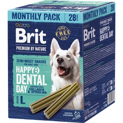 Brit Premium by Nature зъбни лакомства за кучета, размер L, 28 бр
