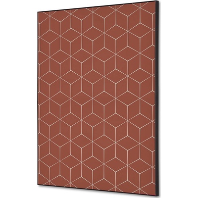 Jansen Display Textilní dekorace na zeď A2 Hexagon rezavý, 420 x 594 mm