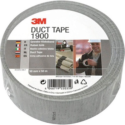 3M Duct tape textilna páska 50 mm x 50 m silver šedá