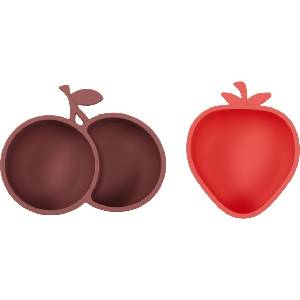 OYOY Yummy Strawberry & Cherry купички за закуски, 2 бр (M107407)