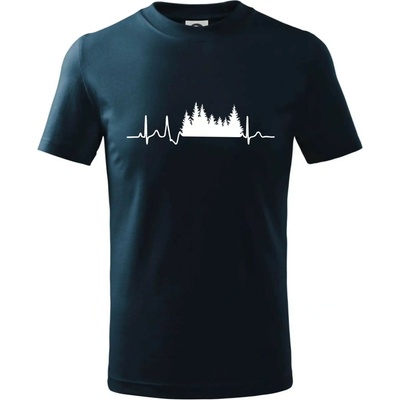 EKG les tričko detské tmavomodrá