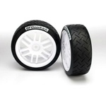 Traxxas Tires and wheels, assembled, glued (Traxxas Rally wheels, BF, TRX7372 (TRX7372)