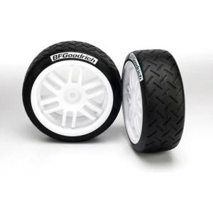 Traxxas Tires and wheels, assembled, glued (Traxxas Rally wheels, BF, TRX7372 (TRX7372)