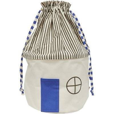 OYOY Mini Синя/кремава текстилна детска кошница за играчки ø 34x52 cm Koya - OYOY Mini (M107615)