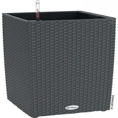 Lechuza Květináč Cubico Cottage Antracit 30 cm