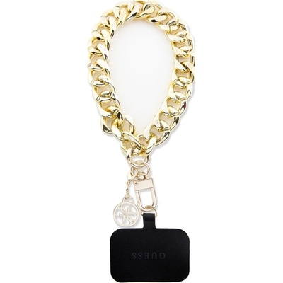 GUESS Универсална връзка за телефон Guess Wrist Strap 4G Charm, златен (GUOUCBMC4MD)