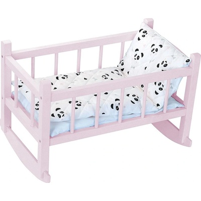 Petitcollin Postýlka růžová pro panenku do 40 cm – Zboží Dáma