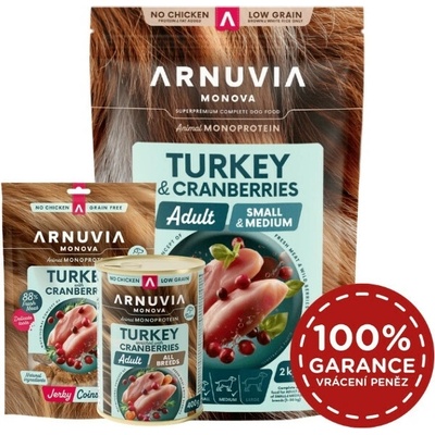 Arnuvia Monova Adult Small & Medium Turkey & Cranberries 2 kg