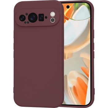 Techsuit SoftFlex Google Pixel 9 Pro slivkovo červené (Plum Red)