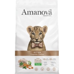 Amanova kitten exquisite chicken - пълноценна храна за подрастващи котенца от всички породи, Пиле и ябълка - 4 кг, Испания - 33545