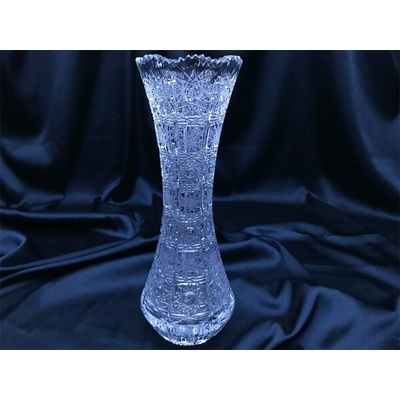 Krištáľová brúsená váza 25 cm