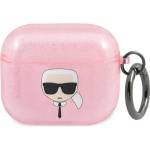 Karl Lagerfeld KLA3UKHGP калъф за AirPods 3, розов Glitter Karl`s Head (KLA3UKHGP)