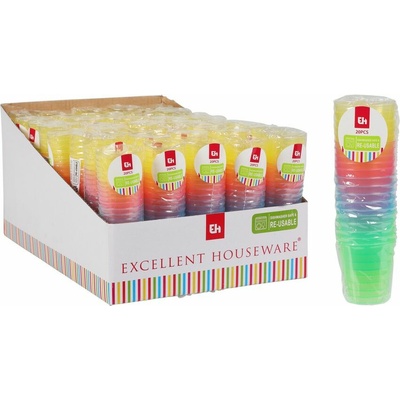 panák 30ml-20ks-BAREVNÝ, plast