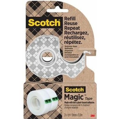 SCOTCH Lepicí páska s kovovým s dispenzorem, 19 mm x 13,9 m
