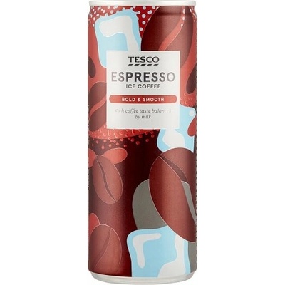 Tesco Espresso Ice Coffee mléčný nápoj s kávovým extraktem 250 ml