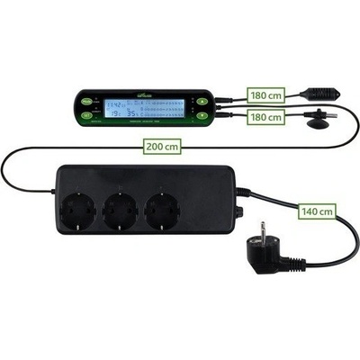 Trixie Digitální termostat/hydrostat, dva okruhy 16x4 cm – Zboží Mobilmania