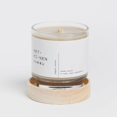 Hetkinen Sójová sviečka Smoked sauna Dymová sauna palo santo