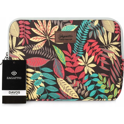 ZAGATTO pouzdro na notebook 13,3" barevné listy ZG634