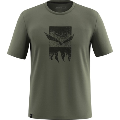 Salewa Мъжка спортна тениска Salewa Eagle 3Cime T-Shirt Sport shirt - Faded Green - размер 50 (EU) (216-6026-0113)